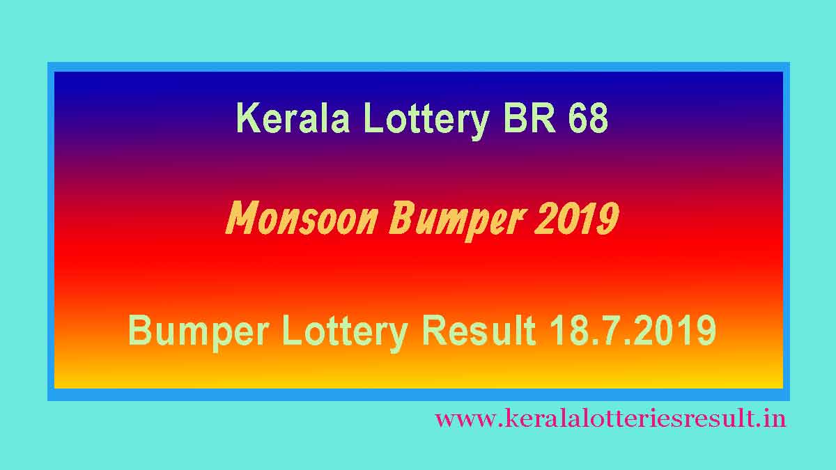 Bumper lottery 2019 result BR 68