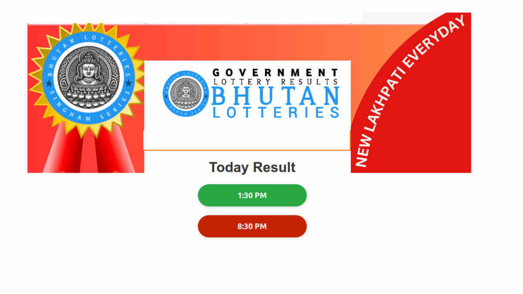 Bhutan State Singham Lottery Result