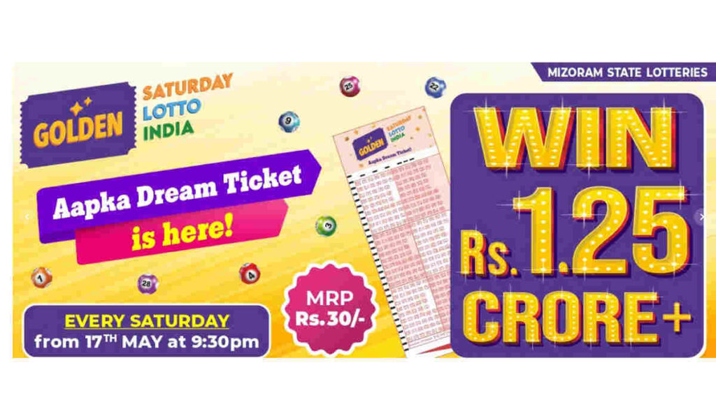 Golden Saturday lotto India 9.30pm