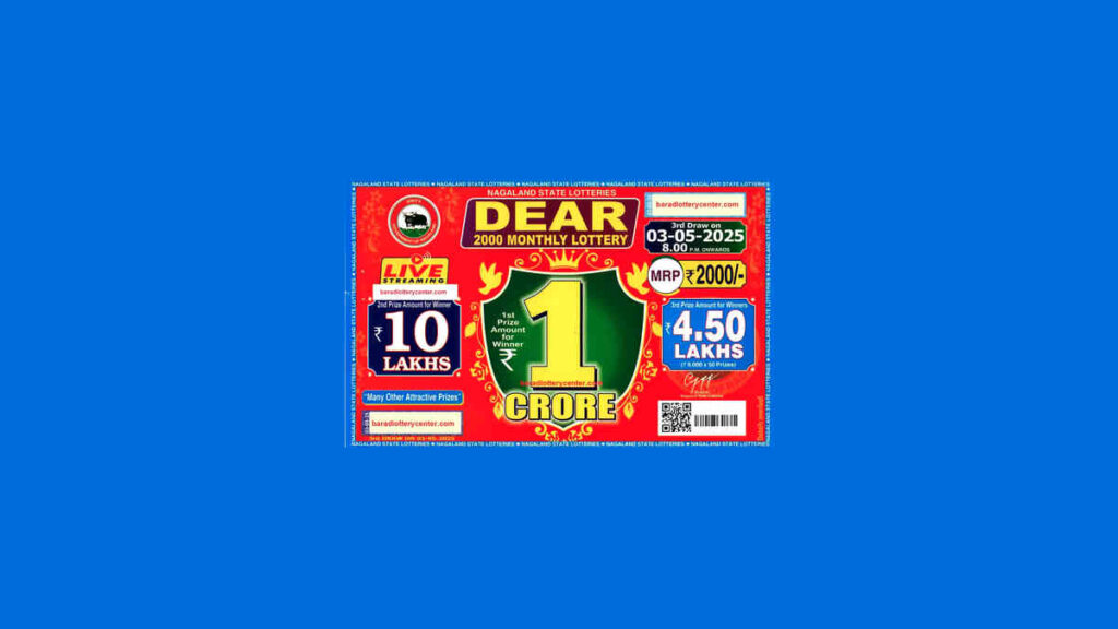 Nagaland Dear 2000 Monthly Lottery