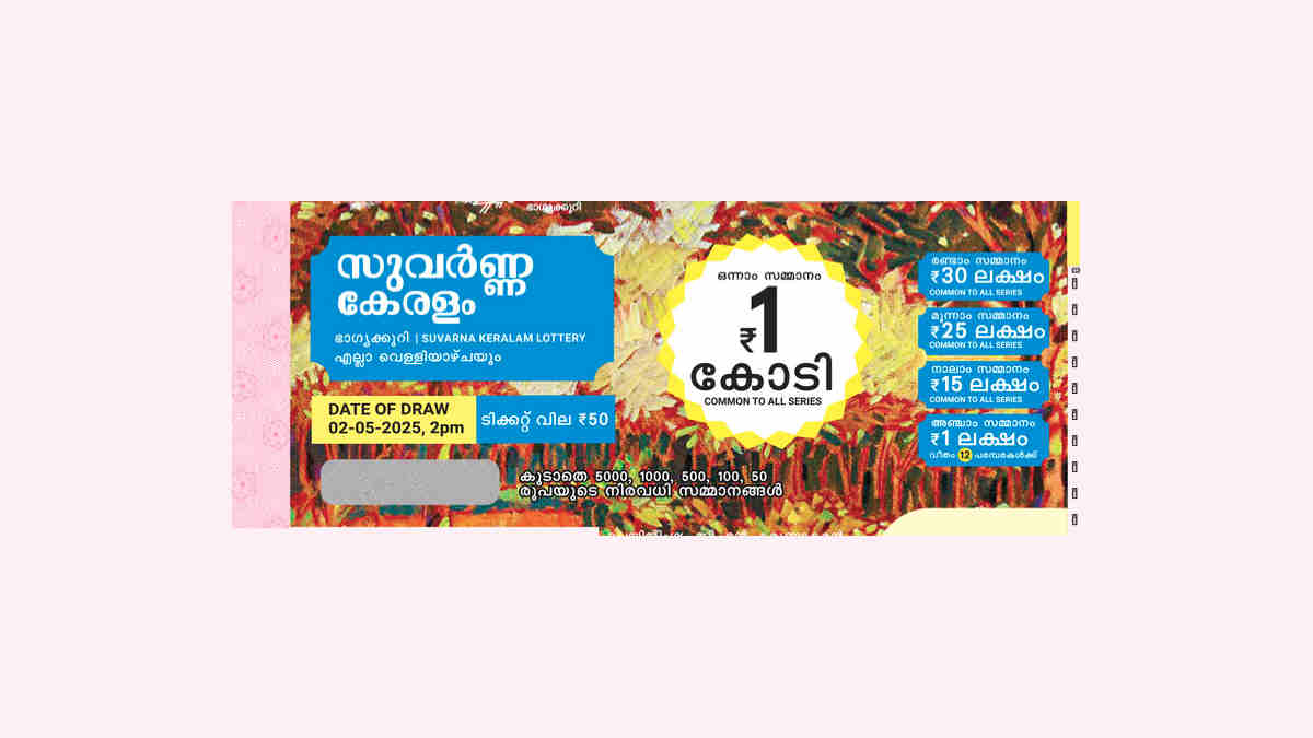 Suvarna Keralam Lottery Result