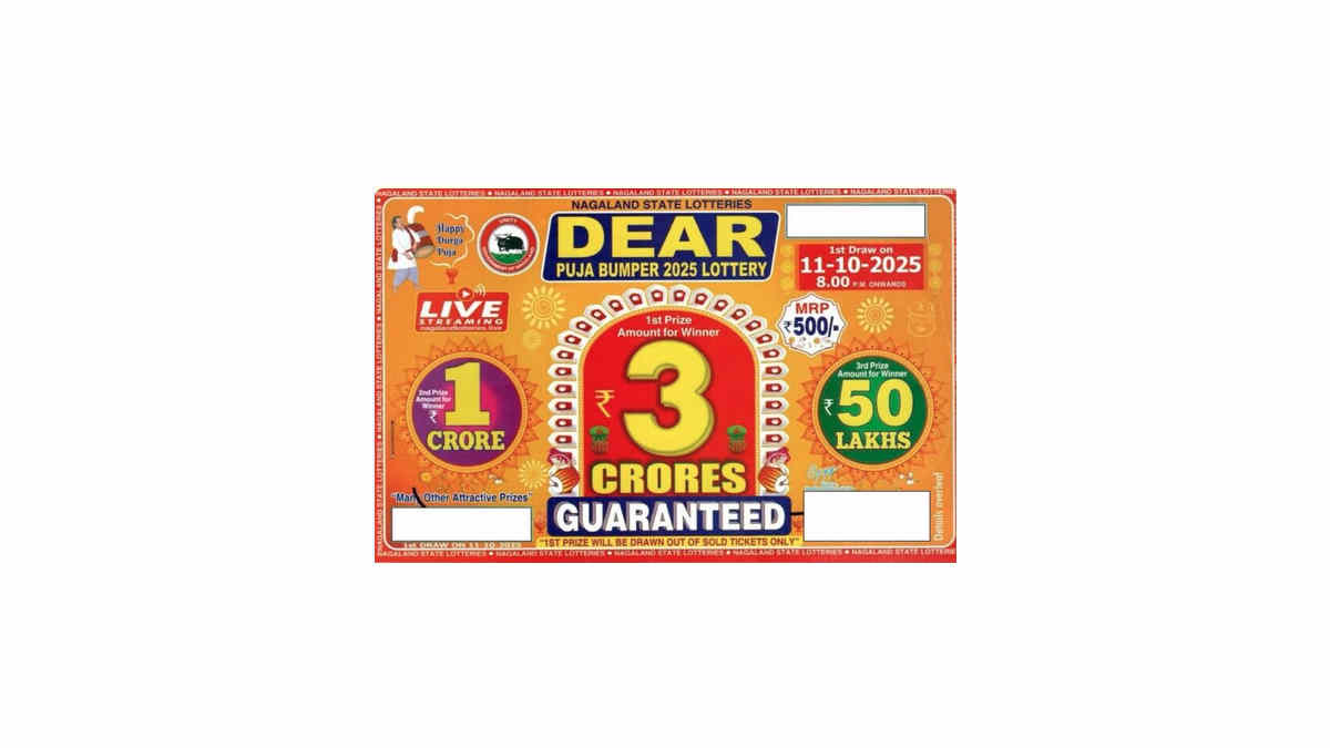 Nagaland State Dear Puja Bumper Lottery Result 2025