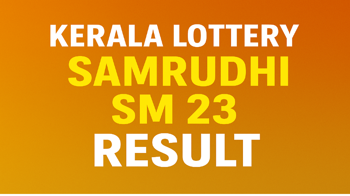 Kerala Lottery Result 5.10.2025 - Samrudhi SM 23 result live from 3 PM
