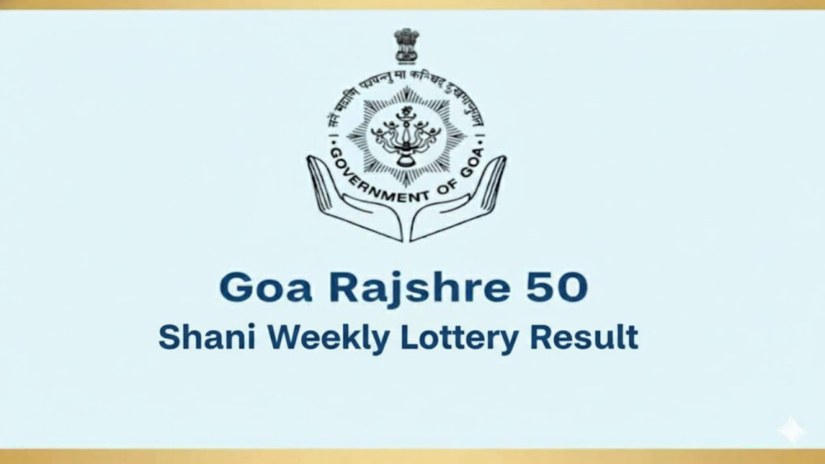 Goa Rajshree 50 Shani Weekly Lottery Result Today Check Official PDF result at 7.30 PM
