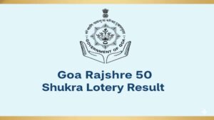 Goa Rajshree 50 Shukra Weekly Lottery Today Result 2.1.2026 (FRIDAY) 7.30 PM Winners