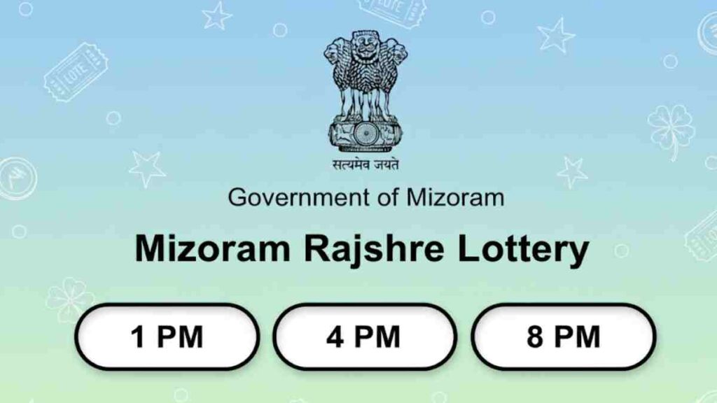Mizoram Rajshree Lottery Result Today Check 1 PM, 4 PM, 8 PM Result Today