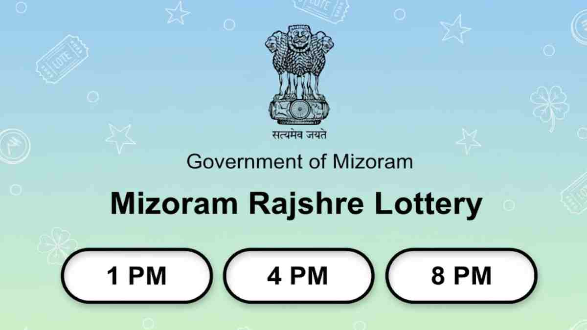 Mizoram Rajshree Lottery Result Today Check 1 PM, 4 PM, 8 PM Result Today
