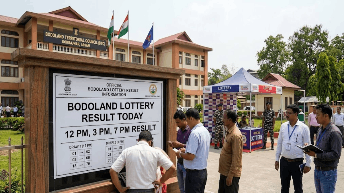 Bodoland Lottery Result Today Live 12PM 3PM 7PM