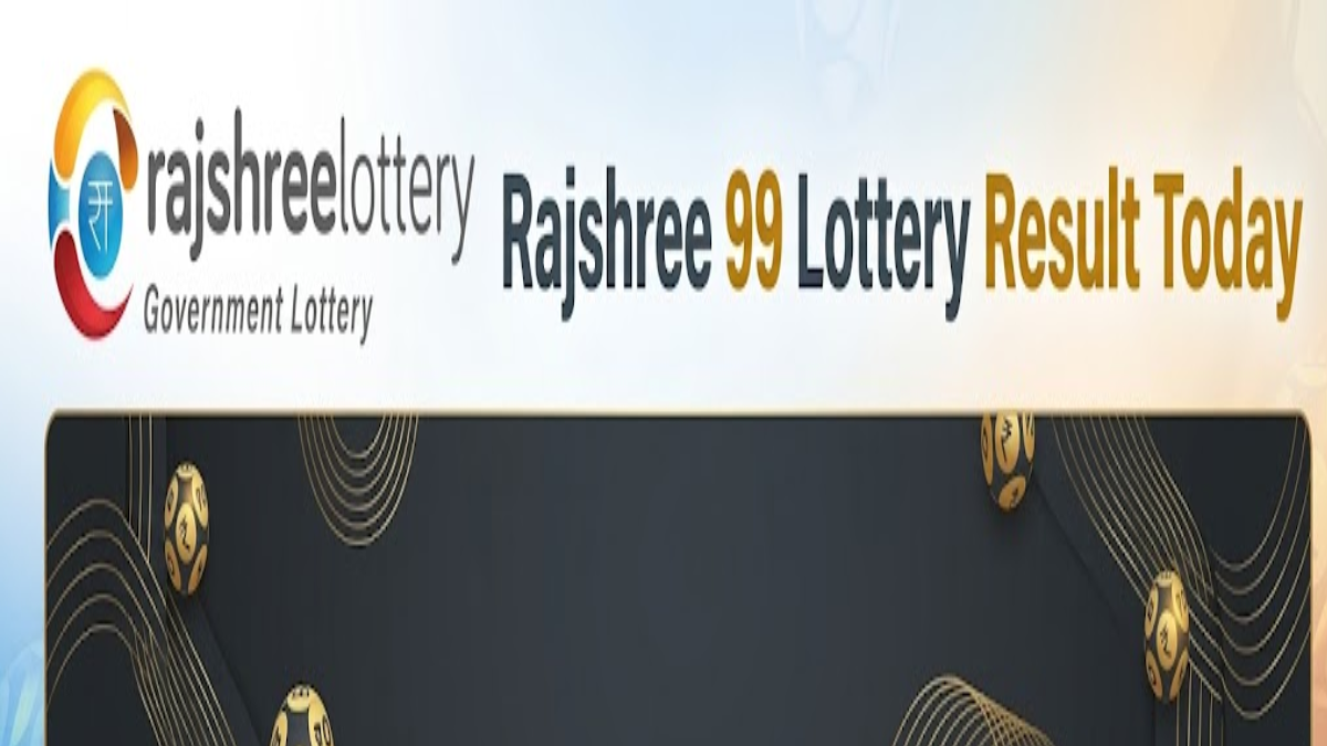 Official Rajshree 99 Lottery Result Today banner featuring the Rajshree Lottery Government Lottery logo and Mizoram State Lottery draw information.